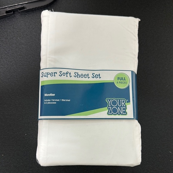 Super Soft White Sheet Set - Picture 1 of 1